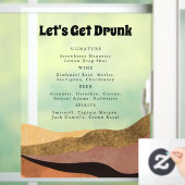 レッツ透明飲ボホおもしろいの結婚バー ウィンドウサイン (ホーム)