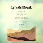 レッツ透明飲ボホおもしろいの結婚バー ウィンドウサイン (シート3)