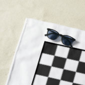 レッツ遊ーゲータオル – チェッカー ビーチタオル (インサイチュ)