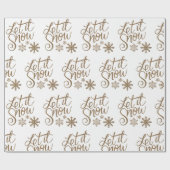 レッツ雪金ゴールド包装紙 ラッピングペーパー (フラット)