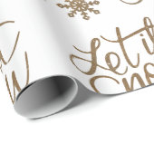 レッツ雪金ゴールド包装紙 ラッピングペーパー (ロールコーナー)