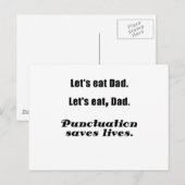 レッツ食べパパ救句読点 ポストカード (正面/裏面)