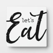 レッツ食べー |キッチンファームハウスサイン フォトプラーク (正面)