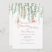 レッツ·アウト·つるブライダルシャワー 招待状 (正面/裏面)