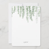 レッツ·アウト·つるブライダルシャワー 招待状 (裏面)