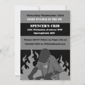 「レッツ・キック・イット」パーソナライズされた誕生日 招待状 (裏面)