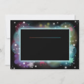 レッツ·グロー·バースデー·パーティー·招待状ネオン·ブルー·パーティー 招待状 (裏面)