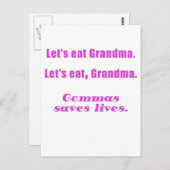 レッツ・グ食べランマ・救リフズ ポストカード (正面/裏面)