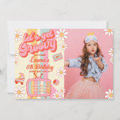 レッツ・ゲット・グルービー バースデー フォト インビテーション (正面)