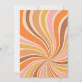 レッツ・ゲット・グルービー レトロ ベイビーシャワー 招待状 (裏面)