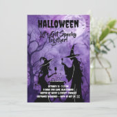 レッツ・ゲット・スパイキー 紫のハロウィン招待状 セーブザデート (スタンド正面)