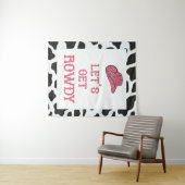 レッツ ゲット ラウディ バチェロレッテ 牛 タペストリー (インサイチュ(横))