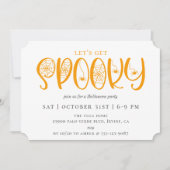レッツ·ゲット·不気味ハローウィンパーティ 招待状 (正面)