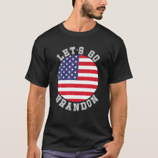 レッツ・ゴー・ブランドン・アメリカン・フラッグ・インピーチャ・バイデン氏・アンチ Tシャツ
