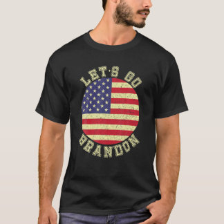 レッツ・ゴー・ブランドン・アメリカン・フラッグ・インピーチャ・バイデン氏・アンチ Tシャツ