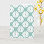 レッツ・タコア・アブ・ラブ |ティール（緑がかった色）ライムパターン カード (黄色い花)