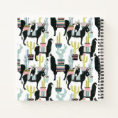 レッツ・タコア・アブ・ラブ |ラマ&ドンキーパターン ノートブック (裏面)