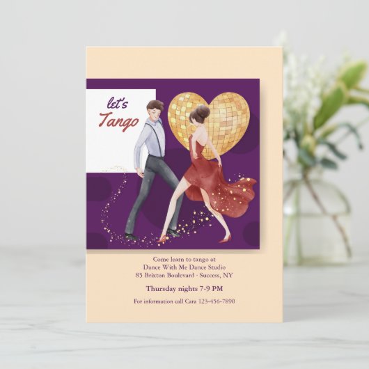 レッツ・タンゴ 招待状 (スタンド正面)