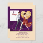 レッツ・タンゴ 招待状 (正面/裏面)