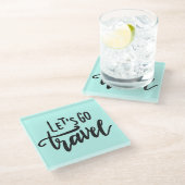 レッツ·トラベル ガラスコースター (アングル)