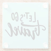 レッツ·トラベル ガラスコースター (裏面)