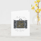 レッツ・トラベル・ザ・ワールド カード (黄色い花)