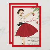 レッツ・トリー・ホリデー・パーティー 招待状 (正面/裏面)