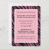 レッツ・ド・ガールズ・ロード・トリップ 招待状 (裏面)