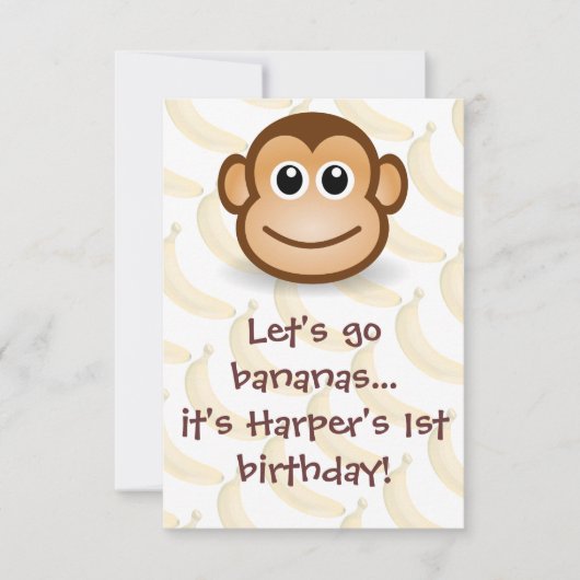 レッツ·バナナス 招待状 (正面)