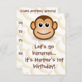 レッツ·バナナス 招待状 (正面/裏面)