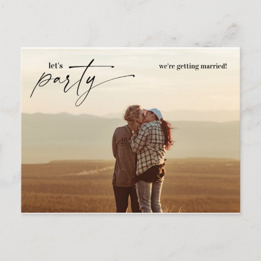 レッツ・パーティー・ウェル・ザ・ユリッド・おもしろいズ・ニ結婚ュース ポストカード (正面)