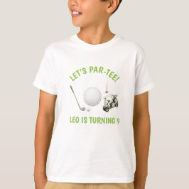 レッツ パーティー ゴルフ キッズ 誕生日Tシャツ Tシャツ