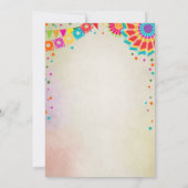 レッツ·フィエスタ·インビテーションメキシコ誕生日·カクタス 招待状 (裏面)