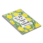 レッツ・メイク・レモネード ノートブック (右側)