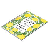 レッツ・メイク・レモネード ノートブック (左側)