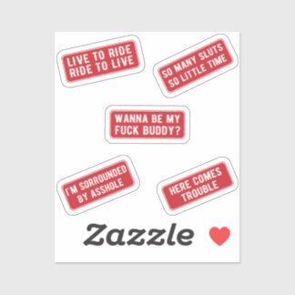 レッツ・ライド（赤） シール