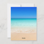 レットイおもしろいットスノーフロリダサンタサーフィンホリデイ シーズンカード (裏面)