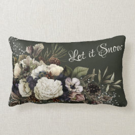 レットイットスノーウィンエレガントターガーデンフローラデザイン ランバークッション