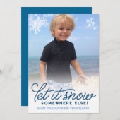 レットイットスノーホおもしろいリデーカード シーズンカード (正面/裏面)