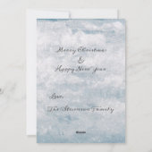 レットイットスノーメリークリスマス雪だるまパーソナライズされた シーズンカード (裏面)