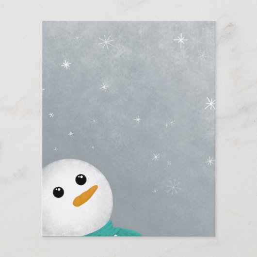 レットイットスノー雪だるま紙 (正面)