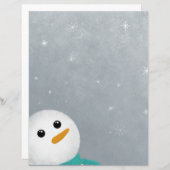 レットイットスノー雪だるま紙 (正面/裏面)