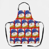 レットイットスノー雪だるま エプロン (正面)