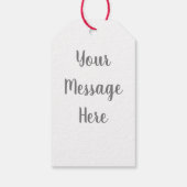 レットイットスノー雪だるま ギフトタグ (裏面)