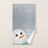 レットイットスノー雪だるま バスタオルセット (ハンドタオル)