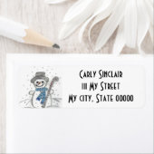 レットイットスノー雪だるま ラベル (インサイチュ)