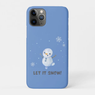 レットイットスノー雪だるま iPhone 11 PROケース