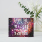 レットオブ過去やる気を起こさせる引用文 ポストカード (スタンド正面)