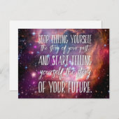 レットオブ過去やる気を起こさせる引用文 ポストカード (正面/裏面)