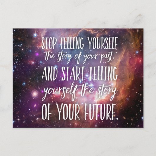 レットオブ過去やる気を起こさせる引用文 ポストカード (正面)